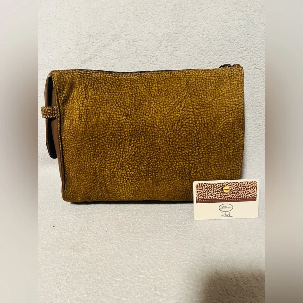 Borbonese Quail Suede Clutch